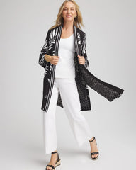 Chico's Clothing Tie-Front Long Kimono
