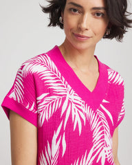 Chico's Clothing Zenergy® Tropical Gauze Top