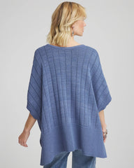 Chico's Clothing Open-Knit Splitneck Poncho