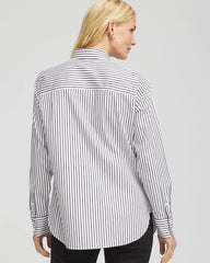 Chico's Clothing No Iron™ Lurex Striped Shirt