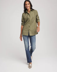Chico's Clothing No Iron™ Jacquard Shirt