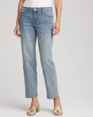 Chico's Clothing Girlfriend Straight Ankle Jeans