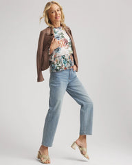 Chico's Clothing Girlfriend Straight Ankle Jeans