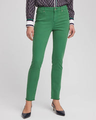 Chico's Clothing Girlfriend Fray Hem Ankle Jeans