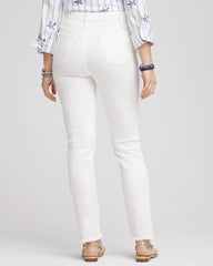 Chico's Clothing No-Stain Girlfriend Frayed Ankle Jeans