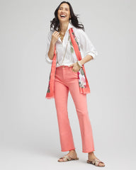Chico's Clothing Girlfriend Fray Hem Kick Flare Jeans