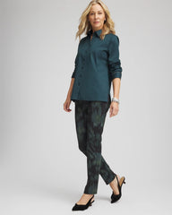 Chico's Clothing Brinkly Blur Juliet Slim Ankle Pants