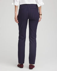 Chico's Clothing Shadow Stripe Brigitte™ Slim Pull-On Pants