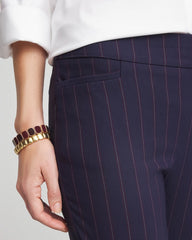 Chico's Clothing Shadow Stripe Brigitte™ Slim Pull-On Pants