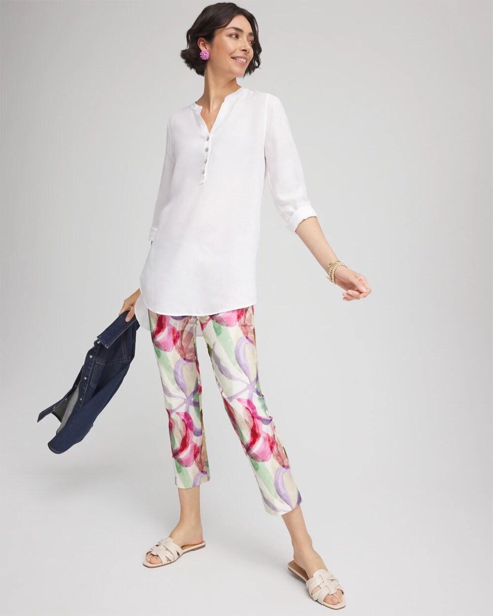 Chico's Clothing Brigitte™ Slub Slim Cropped Pants