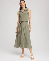 Chico's Clothing Travelers™ Knit Sleeveless Shirtdress