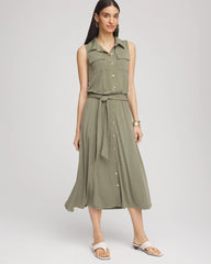 Chico's Clothing Travelers™ Knit Sleeveless Shirtdress