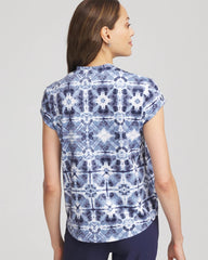 Chico's Clothing Zenergy® UPF Printed Polo Top