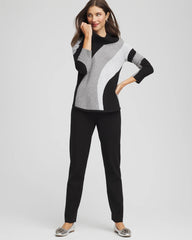 Chico's Clothing Zenergy® Luxe Intarsia Cowlneck Top