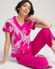 Chico's Clothing Zenergy® Tropical Gauze Top