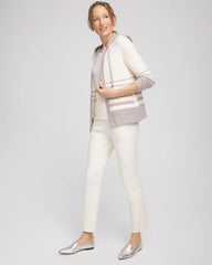 Chico's Clothing Zenergy® Luxe Metallic Striped Sweater
