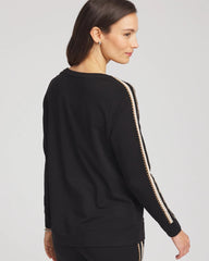 Chico's Clothing Zenergy® Lattice-Trim Pullover Top