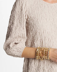 Chico's Jewelry Textured Circle Stretch Bracelet