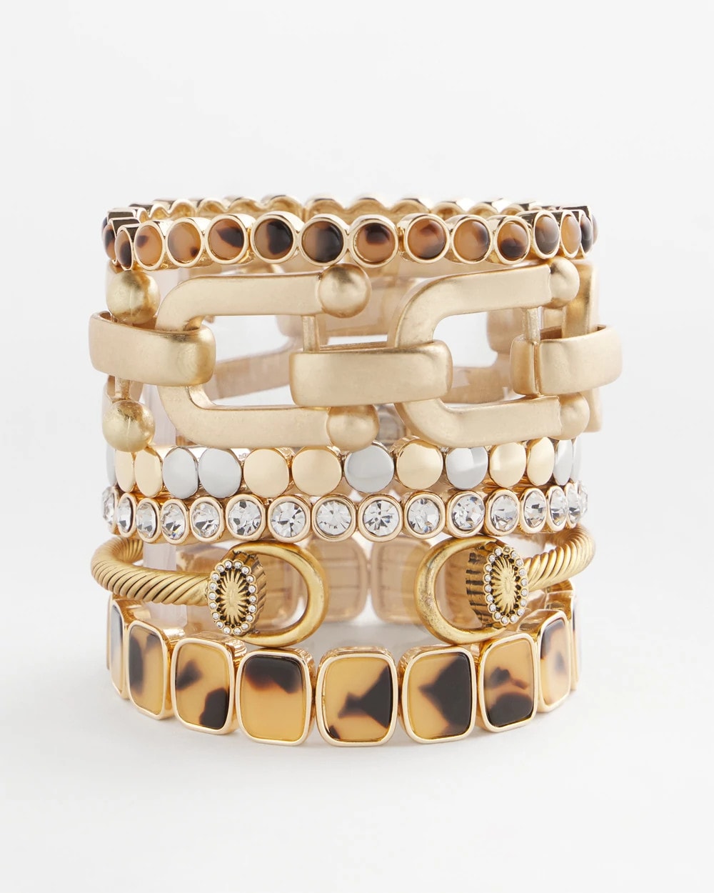 Chico's Jewelry Equestrian Horsebit Goldtone Cuff Bracelet