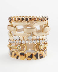 Chico's Jewelry Equestrian Horsebit Goldtone Cuff Bracelet