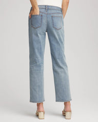 Chico's Collections Girlfriend Straight Ankle Jeans