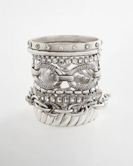 Chico's Jewelry Large Pave Link Toggle Bracelet