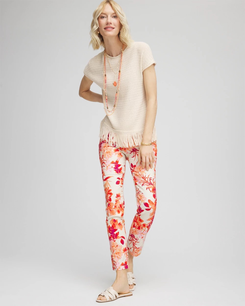 Chico's Petites Petite Brigitte™ Slub Ankle Pants