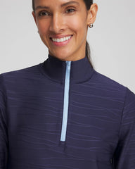 Chico's Collections Zenergy® UPF Wave Half Zip