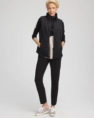 Chico's Collections Zenergy® Reversible Velvet Puffer Vest
