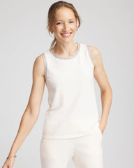 Chico's Collections Zenergy® Luxe Metallic Trim Tank