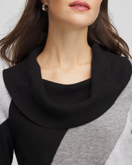 Chico's Collections Zenergy® Luxe Intarsia Cowlneck Top