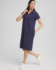Chico's Collections Zenergy® UPF Knit Half-Zip Dress