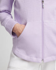 Chico's Collections Zenergy® Beach Slub Zip-Front Hoodie