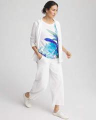Chico's Collections Zenergy® Floral Scoop Neck Tee