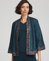 Chico's Collections Travelers™ Collection Crystal Crushed Reversible Jacket