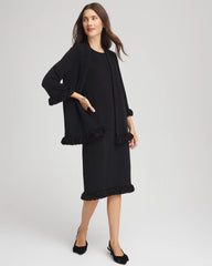 Chico's Collections Travelers™ Fringe Hem Tank Dress