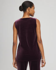 Chico's Collections Travelers™ Velvet Side-Slit Tank