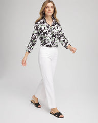 Chico's Collections No Iron™ Abstract Floral Shirt
