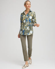 Chico's Collections No Iron™ Printed Sateen Shirt