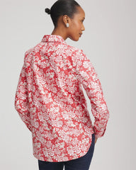 Chico's Collections No Iron™ Long-Sleeved Folklore-Floral Shirt