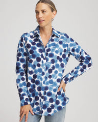 Chico's Collections No Iron™ Printed Sateen Shirt