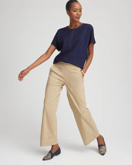 Chico's Collections Brigitte™ Utility Wide-Leg Cropped Pants