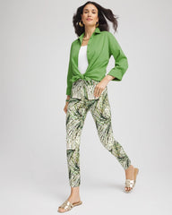 Chico's Collections Brigitte™ Slim Ankle Palm-Print Pants